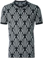 Dolce & Gabbana Geometric Print Henley T-shirt