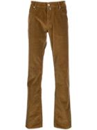 Jacob Cohen Textural Corduroy Trousers - Brown