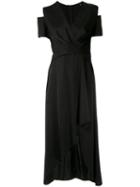 Reinaldo Lourenço Vestido Midi Cachequer - Black