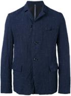 Textured Blazer - Men - Cotton/hemp/linen/flax/wool - Xl, Blue, Cotton/hemp/linen/flax/wool, Attachment