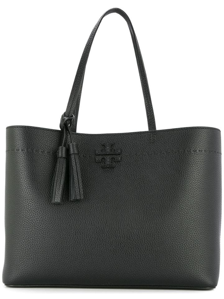 Tory Burch Pebbled Texture Tote - Black