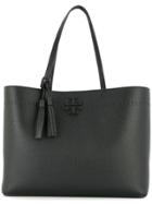 Tory Burch Pebbled Texture Tote - Black