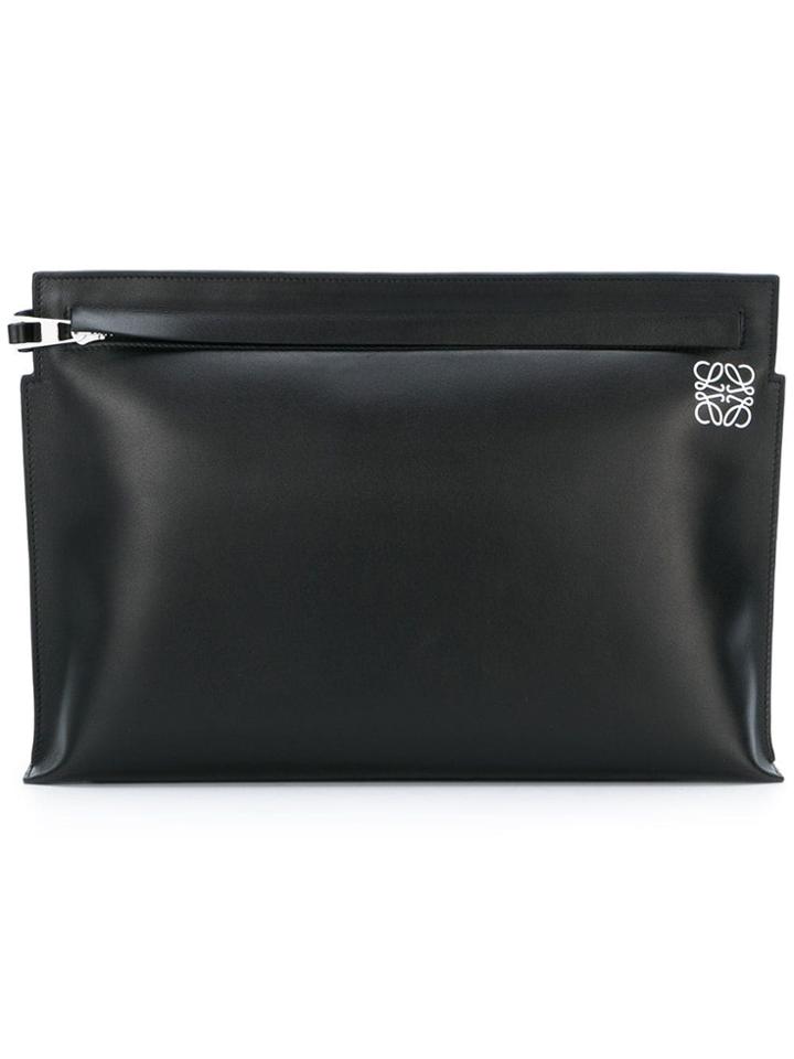 Loewe Logo Print Pouch - Black