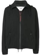 Ami Alexandre Mattiussi Hooded Zipped Jacket Ami De Coeur - Black