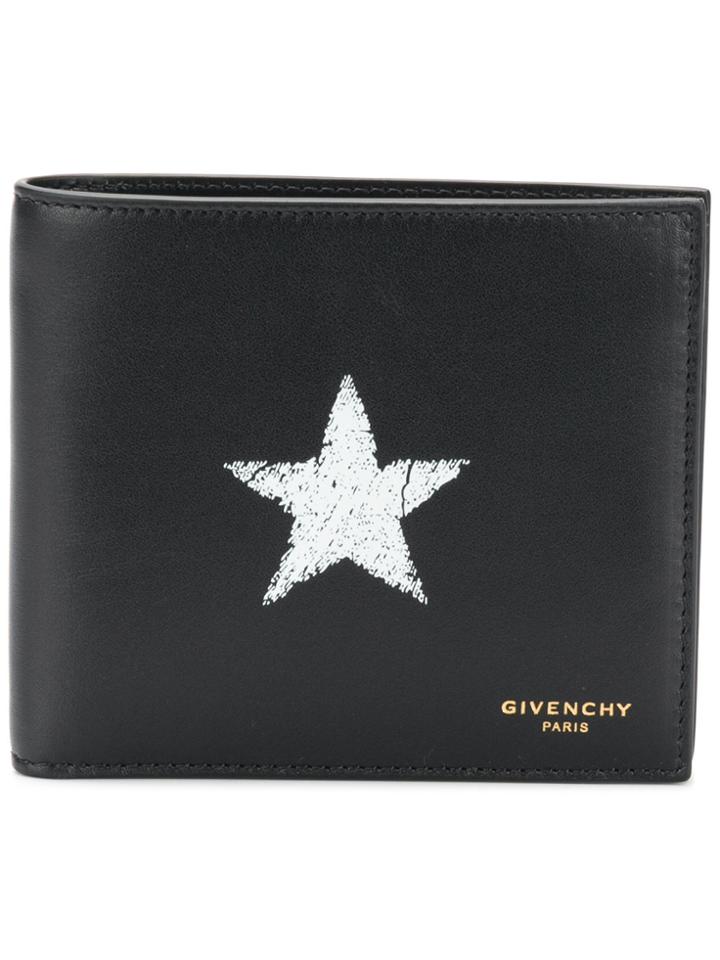 Givenchy Star Logo Bi-fold Wallet - Black