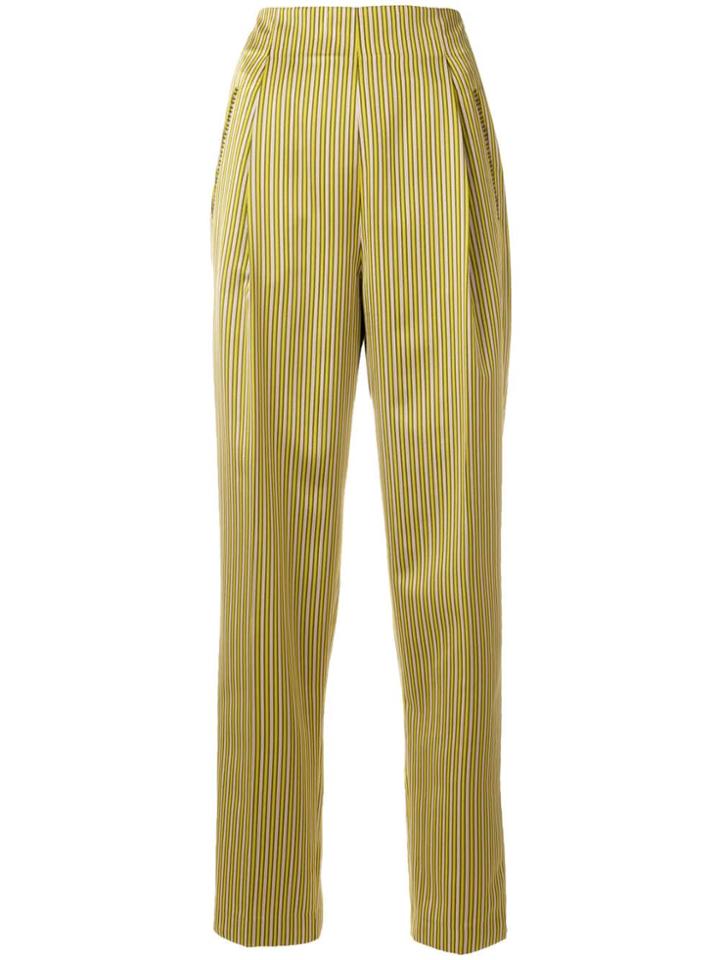 Etro Striped Tapered Trousers - Yellow