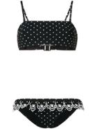 Zimmermann Polka-dot Bikini Set - Black