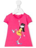 Little Marc Jacobs - Skater Girl Printed T-shirt - Kids - Cotton/modal - 24 Mth, Pink/purple