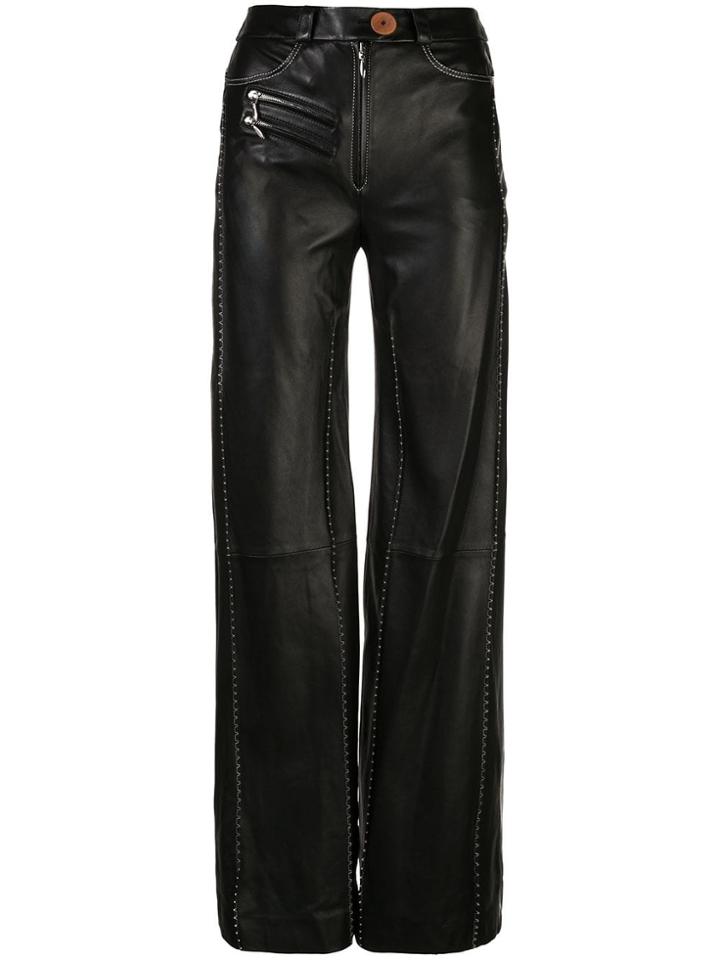 Ellery Wide-leg Trousers - Black