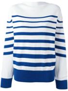 Sacai Striped Jumper, Women's, Size: 1, Blue, Cotton