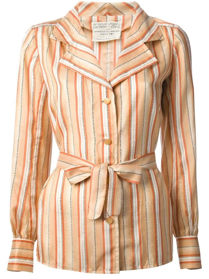 Emanuel Ungaro Pre-owned Striped Shirt - Yellow