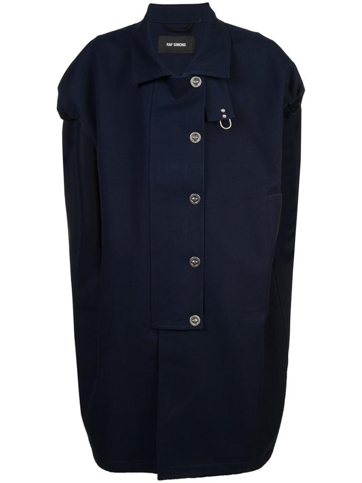 Raf Simons Sleeveless Couture Coat - Blue