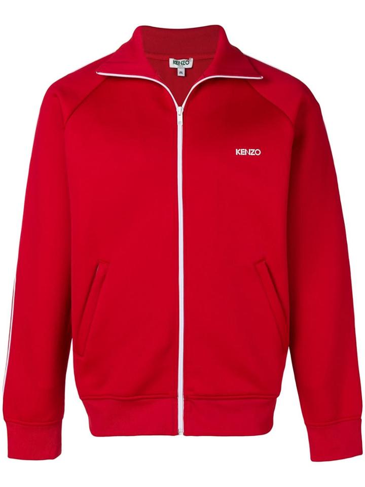 Kenzo Zip-up Track Jacket - Red