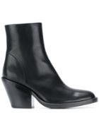 Ann Demeulemeester Zip Ankle Boots - Black