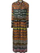 Preen By Thornton Bregazzi Printed Midi Dress - Orange