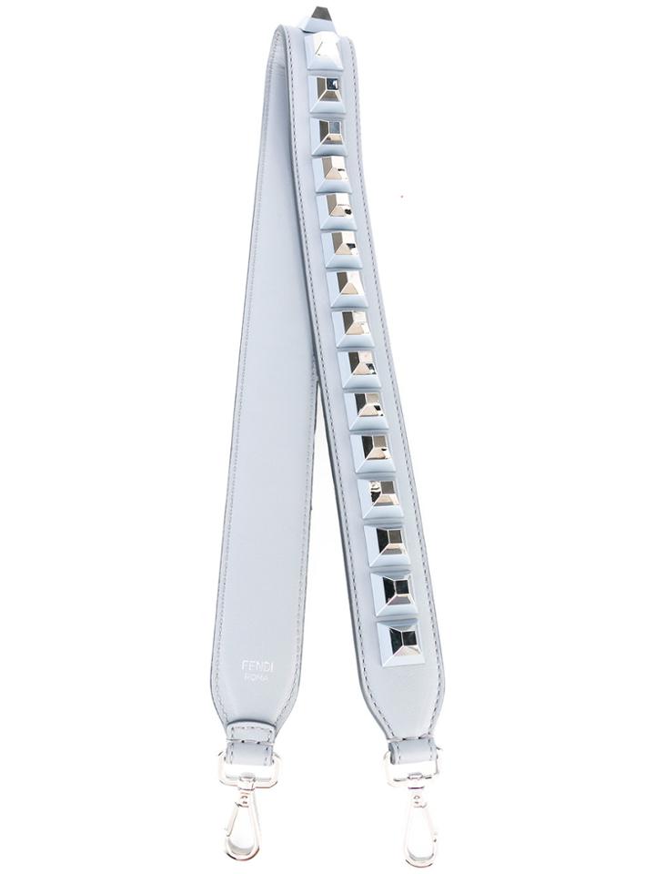 Fendi Strap You Studded Shoulder Strap - Grey