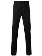 Dsquared2 - Slim Fit Trousers - Men - Virgin Wool/spandex/elastane/polyester/viscose - 50, Black, Virgin Wool/spandex/elastane/polyester/viscose