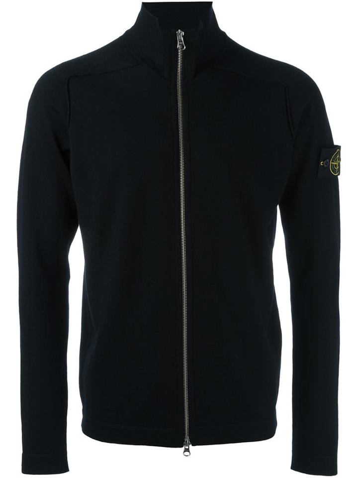 Stone Island High Neck Zipped Cardigan