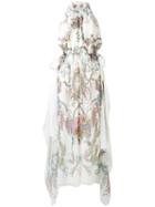 Fendi - Blazon Dress - Women - Silk/cotton/viscose - 40, White, Silk/cotton/viscose