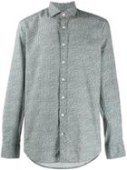 Hackett Micro Floral Print Shirt - Green