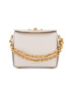 Alexander Mcqueen - White Leather Box Bag - Women - Leather/metal - One Size, Nude/neutrals, Leather/metal