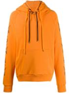 Mjb Logo Print Hoodie - Orange