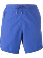 Boss Hugo Boss 'leaf Fish' Swim Shorts, Men's, Size: Small, Blue, Polyester/polyamide