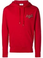Ami Alexandre Mattiussi Hoodie With Ami Embroidery - Red