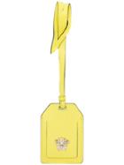 Versace Medusa Plaque Luggage Tag - Yellow & Orange