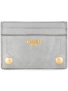 Moschino Logo Plaque Cardholder - Grey