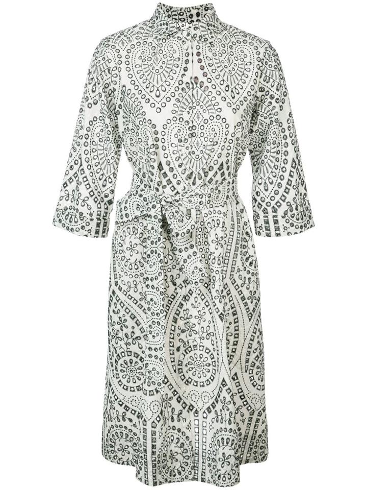 Lisa Marie Fernandez Embroidered Shirt Dress - Be