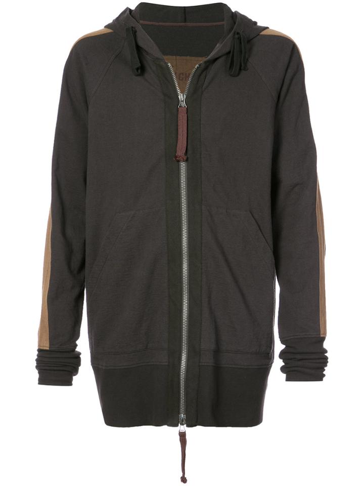 Ziggy Chen Side Stripe Hoodie - Black