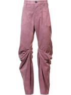 Andreas Kronthaler For Vivienne Westwood Boot Draped Knee Jeans - Pink