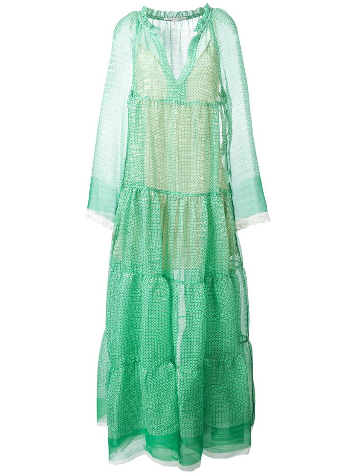 Stella Mccartney Flared Circle Star Dress - Green