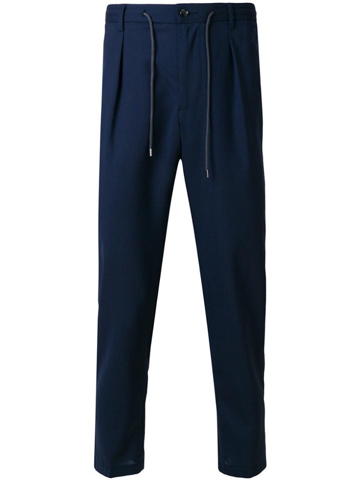 Barba Drawstring Trousers - Blue