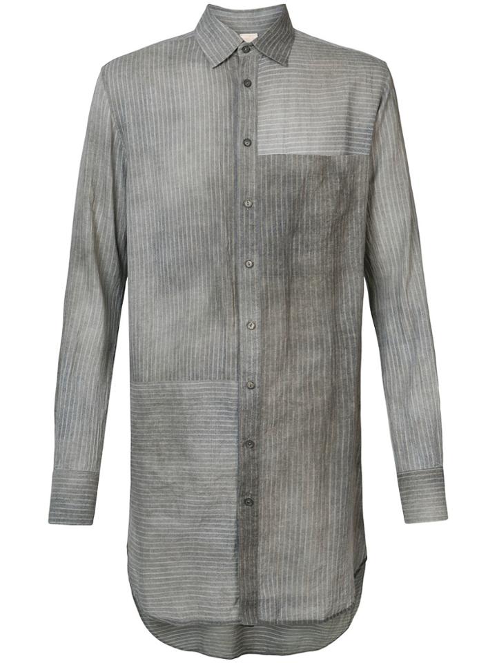 Forme D'expression Elongated Longsleeved Shirt - Grey