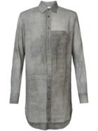 Forme D'expression Elongated Longsleeved Shirt - Grey