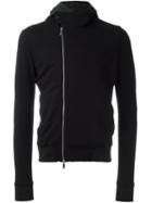 Emporio Armani Off-centre Zip Jacket, Men's, Size: 48, Black, Viscose/polyamide/spandex/elastane