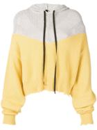 Unravel Project Hooded Jumper - Yellow