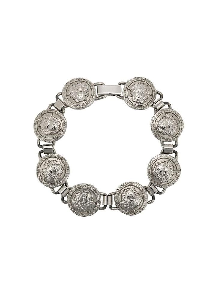 Versace Pre-owned Medusa Charm Bracelet - Silver