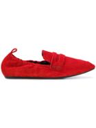 Lanvin Elasticated Loafers - Red