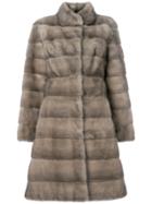 Liska Fur Mid-length Coat - Neutrals