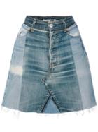 Re/done - Denim Skirt - Women - Cotton - 28, Blue, Cotton