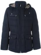 Brunello Cucinelli Hooded Jacket, Men's, Size: Large, Blue, Nylon/wool