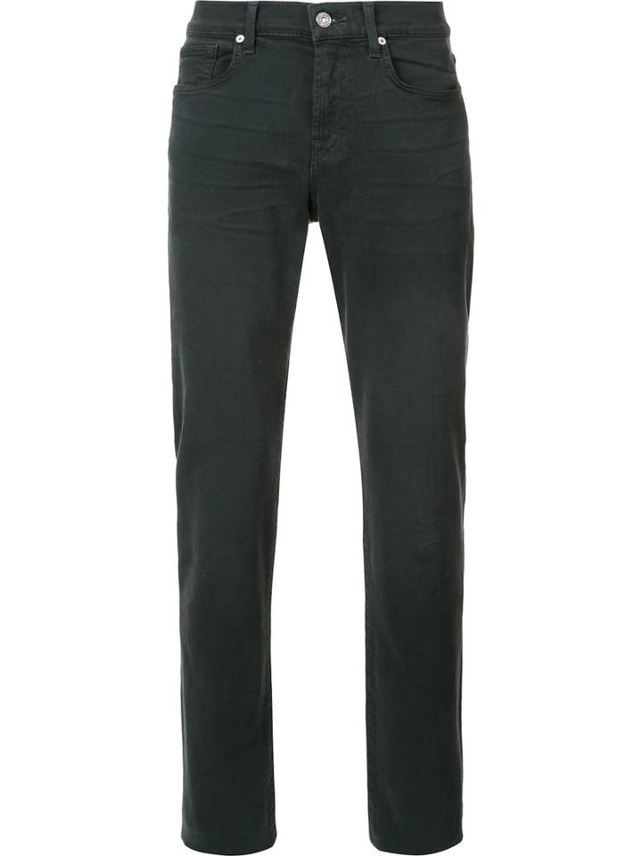 7 For All Mankind 'slimmy' Jeans, Men's, Size: 34, Green, Cotton/polyester/spandex/elastane