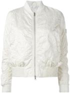 Victoria Victoria Beckham Ruched Effect Bomber Jacket, Women's, Size: 8, Red, Polyester/cotton/spandex/elastane/viscose