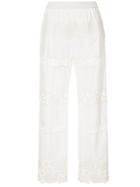 Dolce & Gabbana Embroidered Trousers - White