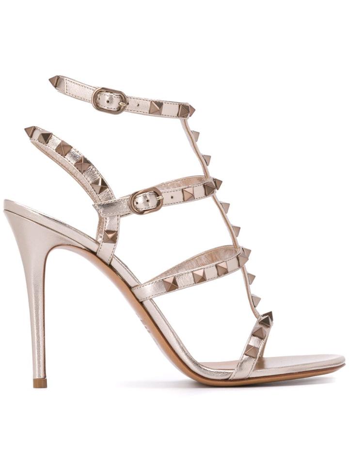 Valentino Valentino Garavani Rockstud Sandals - Gold