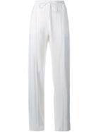 Chloé Rainbow Stripe 'cady' Track Pants, Women's, Size: 38, White, Polyamide/acetate/viscose