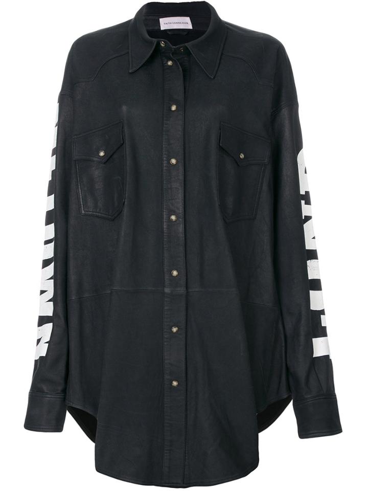 Faith Connexion Sleeve Print Shirt - Grey